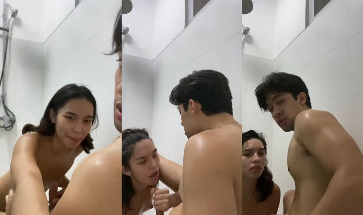 Cặp đôi ướt át quấn lấy nhau trong nhà tắm