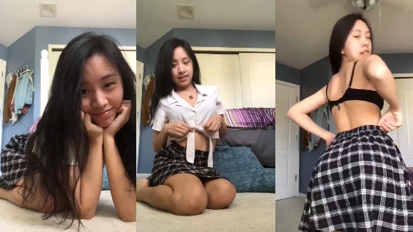 Nội y đỏ ôm sát – em gái nhìn mà chỉ muốn cởi