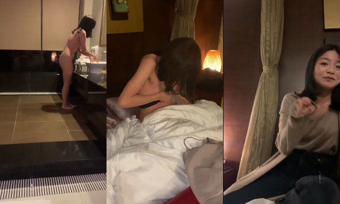 Cô nhân viên văn phòng chăm chỉ sau giờ làm