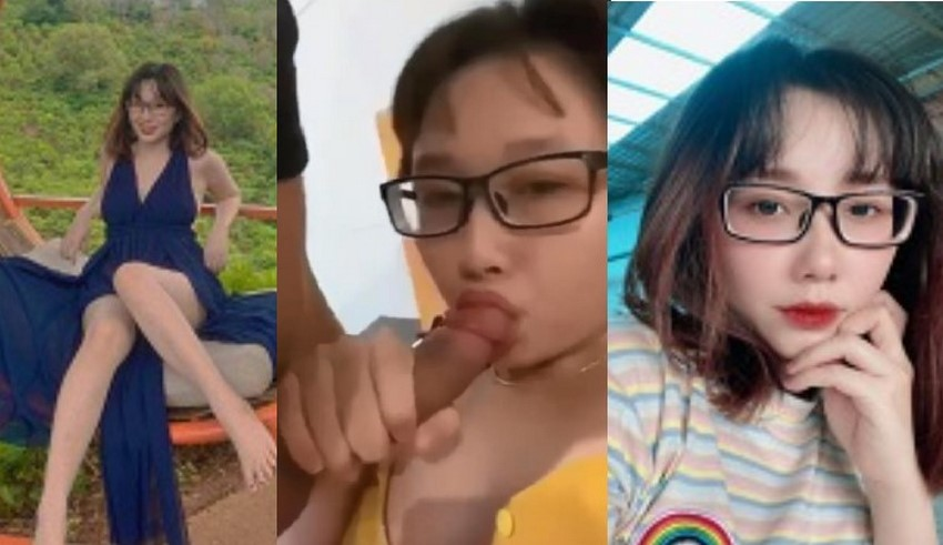 Gái đeo kính nhìn ngoan nhưng cực kỳ khiêu gợi