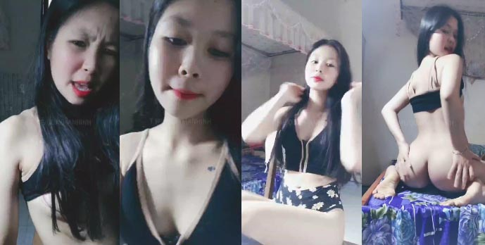 Cô nàng nghịch ngợm trên livestream riêng tư